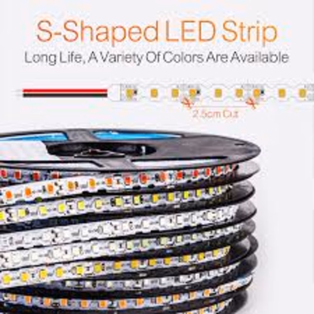 ZIGZAG STRIP-12V-120LED-6mm-3D CUT-7.2W-10000K - Image 3